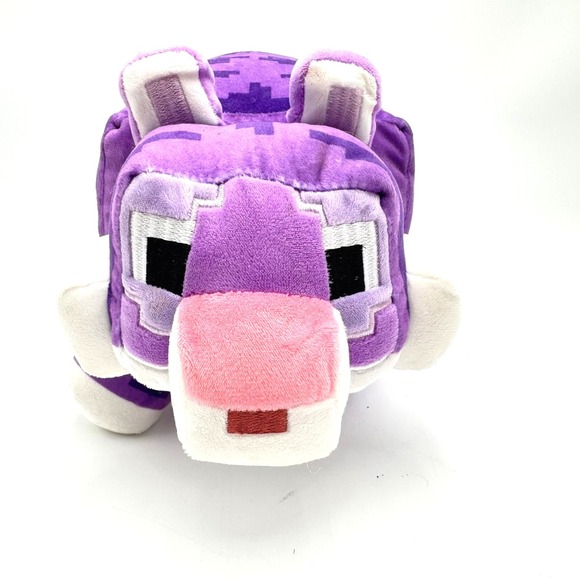 MINECRAFT 22" Legends Jay Franco Purple Pixelated Tiger Plush Toy Stuffed Animal - Picture 3 of 7